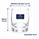 Ver imagem 2 de Conjunto 6 Copos Cristal Bohemia Ideal 60ml para Licor