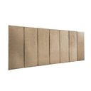 Ver imagem 5 de Cabeceira Estofada Cama Box Casal Queen - 1 Pç Veludo Bege