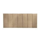 Ver imagem 1 de Cabeceira Estofada Cama Box Casal Queen - 1 Pç Veludo Bege