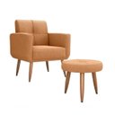 Ver imagem 1 de Poltrona Havana com Puff Bucle Mostarda F493
