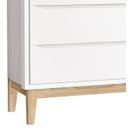 Ver imagem 3 de Cômoda Sapateira Classic New Branco Fosco com Natural - MoveisAqui