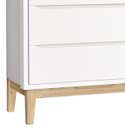 Ver imagem 3 de Cômoda Sapateira Classic New Branco Fosco com Natural - MoveisAqui