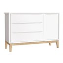 Ver imagem 1 de Cômoda Sapateira Classic New Branco Fosco com Natural - MoveisAqui