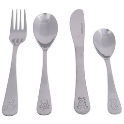 Conjunto de Talher Infantil em Aço Inox - 4 Peças - Mimo Style - 1