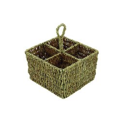 Porta Talher Quadrado em Rattan Natural - 1