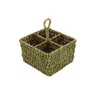 Porta Talher Quadrado em Rattan Natural - 1