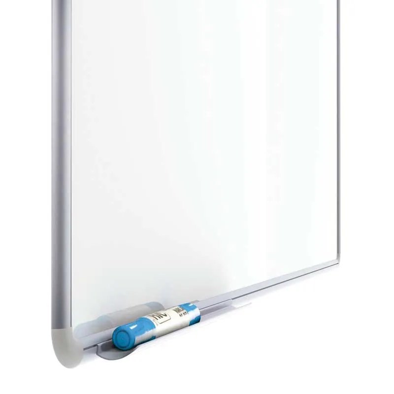 Lousa Quadro Branco Brilho UV 3mm Free 90x60 cm Vertical ou Horizontal Moldura de Alumínio Natural - 2