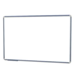 Lousa Quadro Branco Brilho UV 3mm Free 90x60 cm Vertical ou Horizontal Moldura de Alumínio Natural - 1