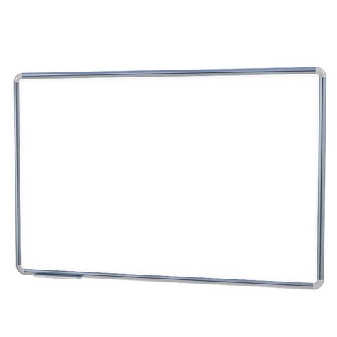 Lousa Quadro Branco Brilho UV 3mm Free 90x60 cm Vertical ou Horizontal Moldura de Alumínio Natural