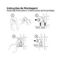 Ver imagem 5 de Gancho Duplo Parede Preto Fosco + Fixação Ventosa Multiuso