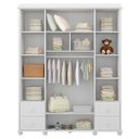 Ver imagem 2 de Guarda-Roupa Infantil 6 Portas 4 Gavetas Petit Gâteau