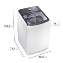 Ver imagem 4 de Máquina de Lavar Electrolux 18kg Branca Efficient Cesto Inox e Jet&Clean LEE18 - 220V