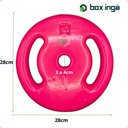 Ver imagem 6 de Anilha Emborrachada 10kg - Rosa