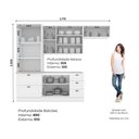 Ver imagem 2 de Cozinha Compacta 271,5cm 4 Peças 8 Portas 5 Gavetas Americana Henn