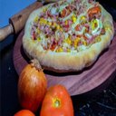Ver imagem 5 de Kit C/ 8 Bandeja Madeira Maciça Redonda de Pizza Forma 40cm