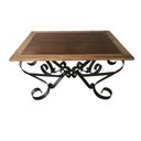 Ver imagem 4 de Mesa Artesanal Rústica Com Pés Arredondados Para Sala de Estar Libertas Rosas Artesanato Mesa de Cen