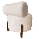 Ver imagem 4 de Kit 2 Poltronas Decorativa Mônaco Veludo Marfim