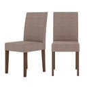 Ver imagem 2 de Conjunto Sala de Jantar Retangular Mesa Kate 120cm e 04 Cadeiras Josi Amêndoa com Off White
