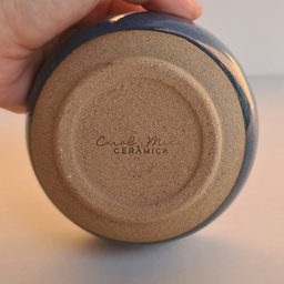 Bowl de cerâmica azul 500ml para sopa, caldos risoto e açaí - 5