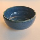 Ver imagem 2 de Bowl de cerâmica azul 500ml para sopa, caldos risoto e açaí