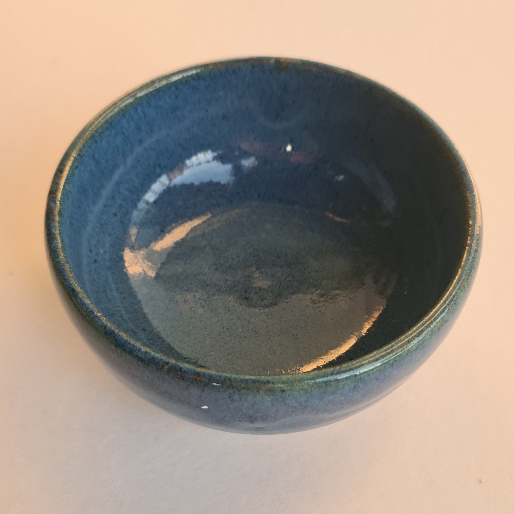Bowl de cerâmica azul 500ml para sopa, caldos risoto e açaí - 3