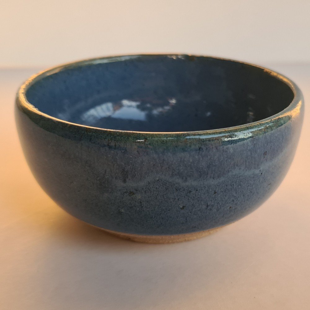 Bowl de cerâmica azul 500ml para sopa, caldos risoto e açaí - 4