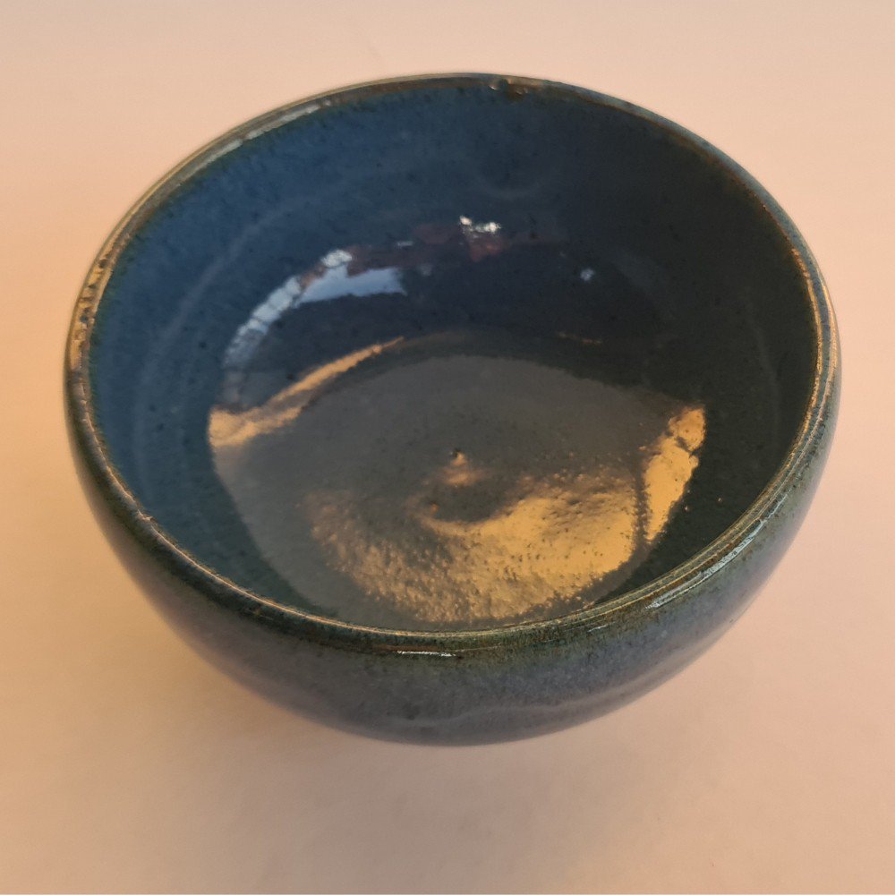 Bowl de cerâmica azul 500ml para sopa, caldos risoto e açaí - 8