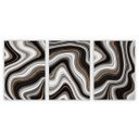 Ver imagem 1 de kit com 3 Quadros Decorativos Abstratos com Moldura e Vidro para Sala Quarto Escritório e Clínica 42