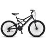 Bicicleta Aro 26 Full-s GPS Aero Dupla Suspensão 72 Raias Preto - Colli Bikes - 1