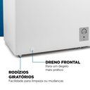 Ver imagem 6 de Freezer Horizontal Mondial 1 Porta 150l com Função 2 em 1 Branco 220v - Fhz-01-w150