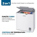 Ver imagem 4 de Freezer Horizontal Mondial 1 Porta 150l com Função 2 em 1 Branco 220v - Fhz-01-w150