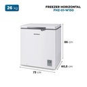 Ver mais imagens de Freezer Horizontal Mondial 1 Porta 150l com Função 2 em 1 Branco 220v - Fhz-01-w150