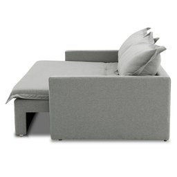 Sofá sem Caixa Retrátil e Reclinável 2,00m com Molas Luzia Linho Cinza Madelina Decor - 6