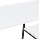 Ver imagem 6 de Mesa com Prateleira Industrial Nicola 120 Preto Tampo Branco