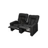 Poltrona Do Papai Reclinável Dupla Jetta - Preto Corino - 2