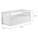 Ver imagem 3 de Bicama com Cama Auxiliar Branco Bari - Tebarrot