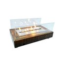 Ver imagem 2 de Lareira Ecológica Rústica A Álcool 92° C/Queimador 40cm Madeira - Classe A