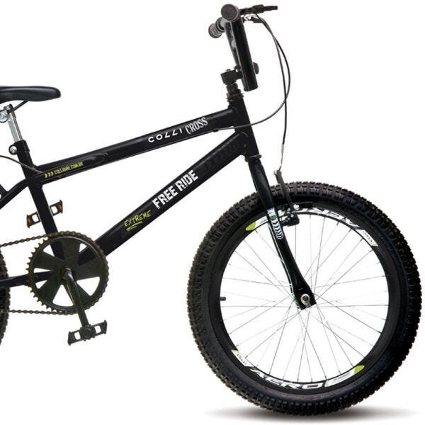 Bicicleta BMX Aro 20 Cross Ride Extreme Aero Preto Fosco - Colli Bikes - 3