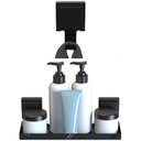 Ver imagem 4 de Kit Acessórios de Banheiro Ventosa Preto 6 Peças Duplo F.max