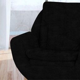 Kit 2 Poltronas Decorativas 1 Lugar com Pés de Alumínio Glória Suede Amassado Preto - Matrix - 3 Kit 2 Poltronas Decorativas 1 Lugar com Pés de Alumínio Glória Suede Amassado Preto - Matrix - 3