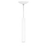 kit 3 Pendente Tubo Cilindro Branco 30Cm + Led 3k - 3
