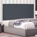 Ver imagem 4 de Cabeceira Painel Casal 1,40m Ravenna Suede Cinza