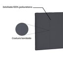 Ver imagem 2 de Cabeceira Painel Casal 1,40m Ravenna Suede Cinza