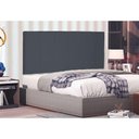 Ver imagem 3 de Cabeceira Painel Casal 1,40m Ravenna Suede Cinza