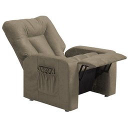 Poltrona do Papai Reclinável Pallas Mx5 Suede Pena Bege Escuro B-375 - Matrix - 3