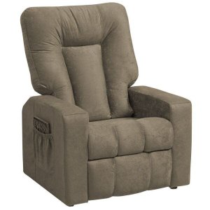 Poltrona do Papai Reclinável Pallas Mx5 Suede Pena Bege Escuro B-375 - Matrix