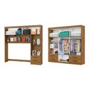 Ver imagem 2 de Guarda-roupa Casal Modulado Eleganza 11 Portas 6 Gavetas Cinamomo - Pnr Móveis
