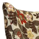 Ver imagem 2 de Poltrona Decorativa Belize Pés Palito Dohler Marrom Floral - Gran Belo Decor