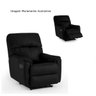 Poltrona Reclinável Aspen Wall Save Couro Preto - Minuano - 2