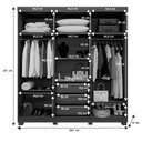 Ver imagem 4 de Guarda-roupa - Millano 6 Portas 6 Gavetas - Benetil